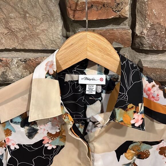 3.1 Phillip Lim for Target Floral Lightweight Button Down Shirt - Picture 2 of 9